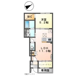 GREEN SORREL Ⅱ(グリーン ソレル ツー)【1階】の間取り