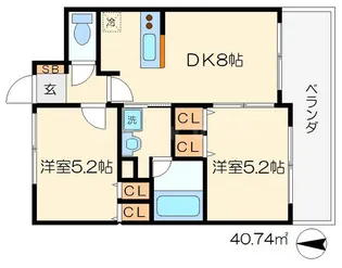 エステムプラザ京都御所ノ内REGIA【7階】の間取り