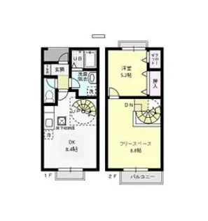 フォレストヒル勇 A【107号室】の間取り