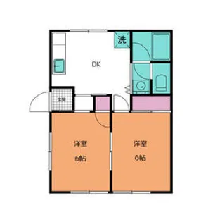 イーストヒルズ茂原【202号室】の間取り
