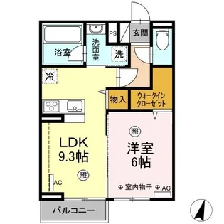 Windsor【203号室】の間取り