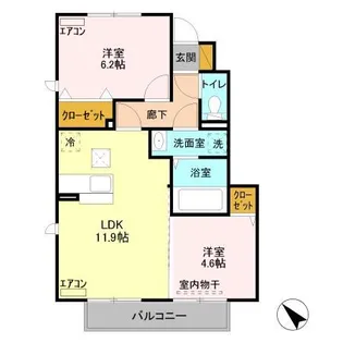 アネモス A【1階】の間取り