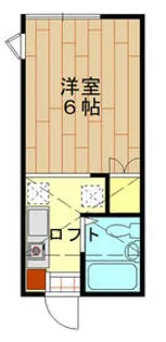 ドヌール北里【105号室】の間取り