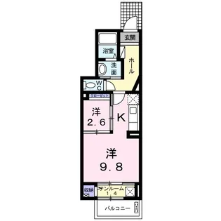ベル アルモニー【1階】の間取り