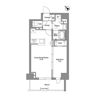 ロータス静岡【0206号室】の間取り
