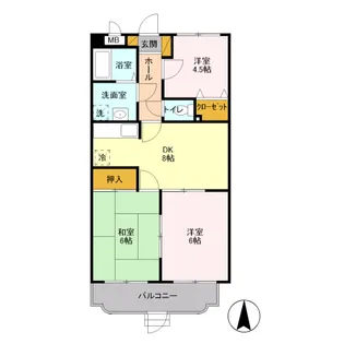 宮の杜【2階】の間取り