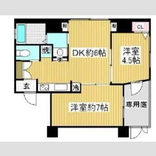 プリオーレ京都駅前【103号室】の間取り