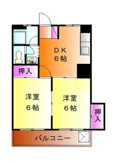 加納ビル【603号室】の間取り