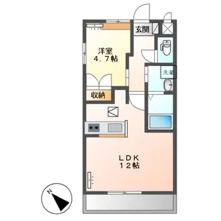 アヴニール【1階】の間取り