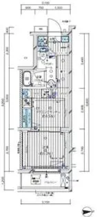 メインステージ大森【1階】の間取り