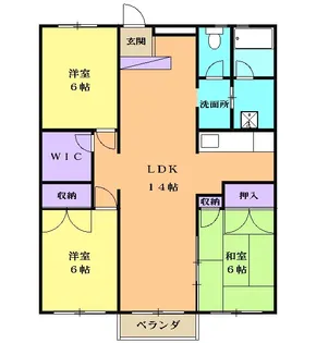 ナガラアンクレー【501号室】の間取り