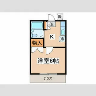 マイハウス多摩1【1階】の間取り