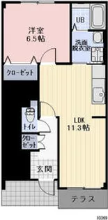 イーストサイドフジ【1階】の間取り