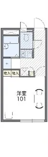 レオパレス葵【108号室】の間取り