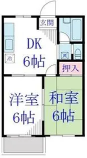 ベルテ東金【1階】の間取り