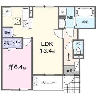 エアリー【1階】の間取り