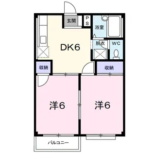 エルディム笹島【2階】の間取り