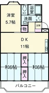 第2末広マンション【3階】の間取り