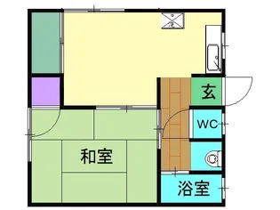 山口アパート【202号室】の間取り
