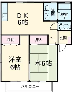光ハイツ【201号室】の間取り