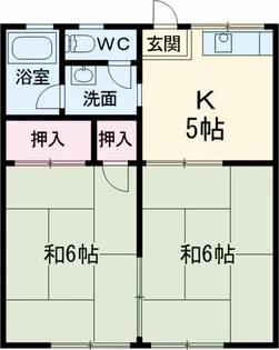 コーポしばた【2階】の間取り