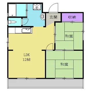 馬場マンション【202号室】の間取り