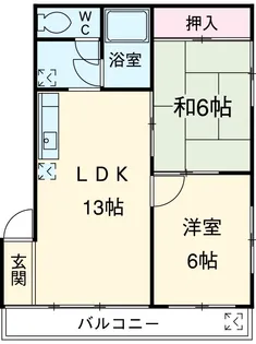 インテルウラワ【4階】の間取り