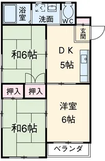 岩端ビル【4-A号室】の間取り