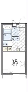 レオパレスアーバンコート東大沢【1階】の間取り