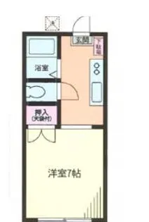 ハイツ梨花【1階】の間取り