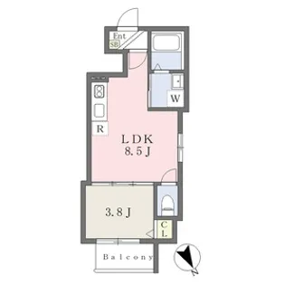 カーサ新守山【1階】の間取り