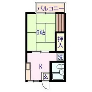 ハイム城山台【203号室】の間取り