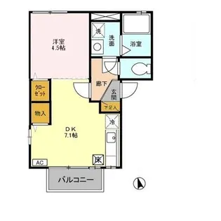 レグルス C【1階】の間取り