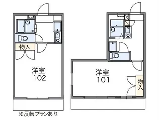 レオパレス紀峰第2【202号室】の間取り