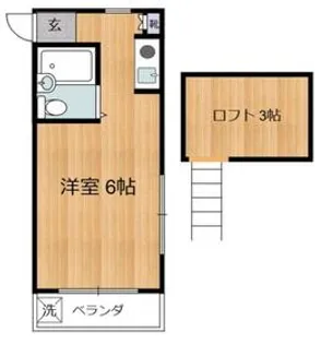 ファミールアライ【206号室】の間取り