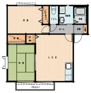 クレセントハイツ A【202号室】の間取り