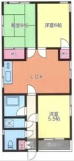 ロックビレッジ【301号室】の間取り