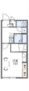 レオパレスサニーコート【101号室】の間取り