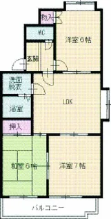 ポエティカル岸野【502号室】の間取り