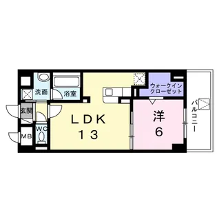 Y’s STATE 天王台【4階】の間取り
