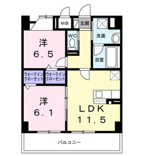 Y’s STATE 天王台【7階】の間取り