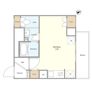 インプルーブ新川崎【4階】の間取り