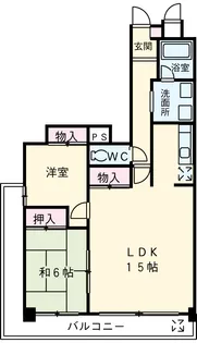 シャルマン平和【305号室】の間取り