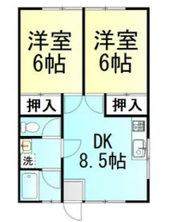 クボキハイツ【101号室】の間取り