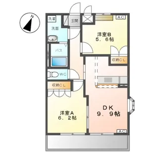 ロイヤル・ガーデン【2階】の間取り