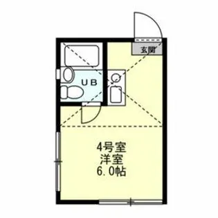 パンシオン読売ランド前A棟【2階】の間取り
