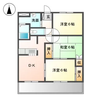 コンフォール【2階】の間取り
