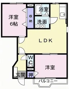 ヴェルハウズン A【1階】の間取り