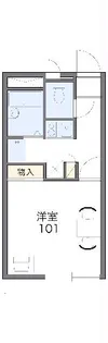 レオパレスジュネス03【101号室】の間取り