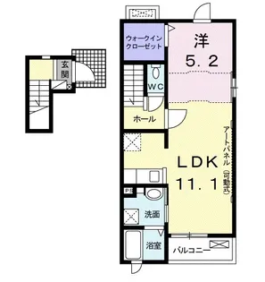 ヴィオラⅠ【2階】の間取り